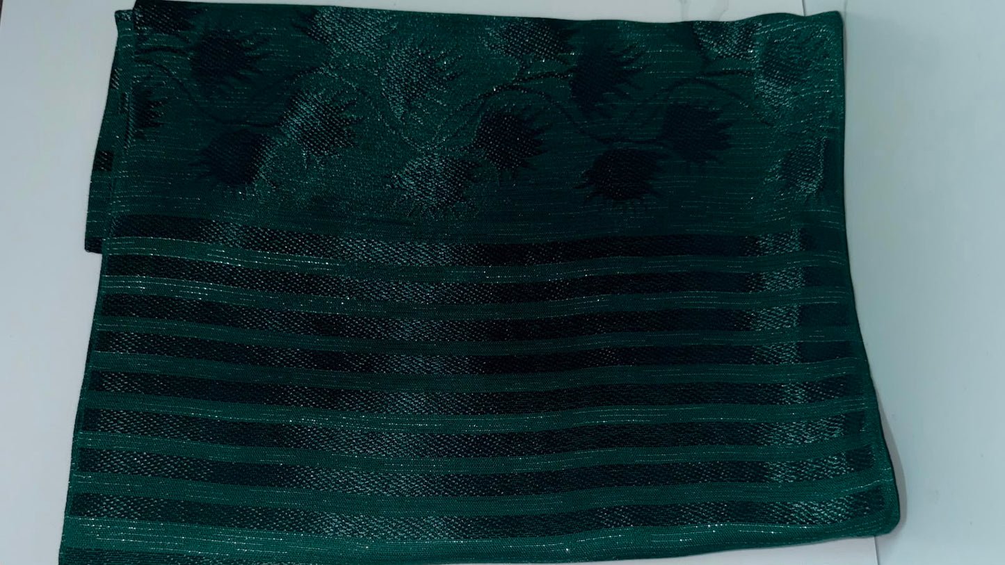 Sage Green Turkish Printed Hijab – Made in Turkey