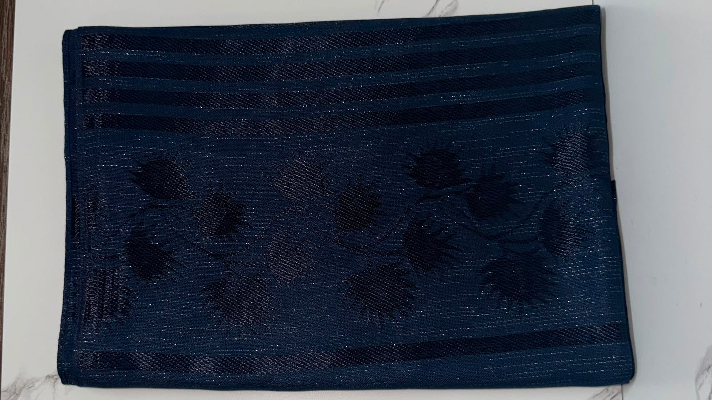 Blue Turkish Printed Hijab – Made in Turkey