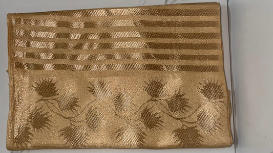 Golden Turkish Printed Hijab – Made in Turkey