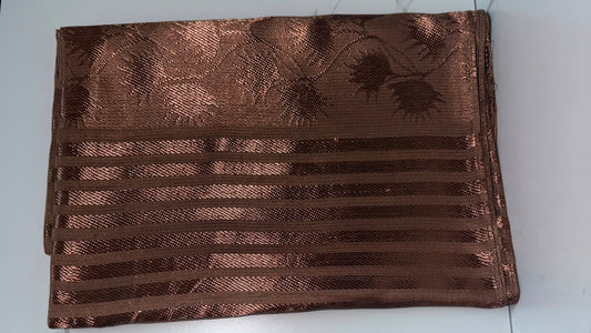 Dark Brown Turkish Printed Hijab – Made in Turkey